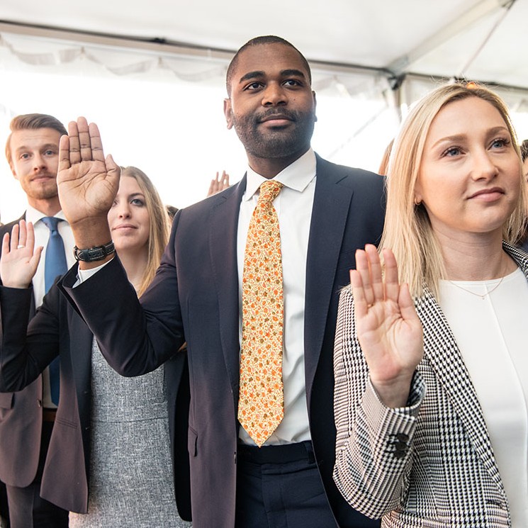 Loyola Law School swearing-in ceremony